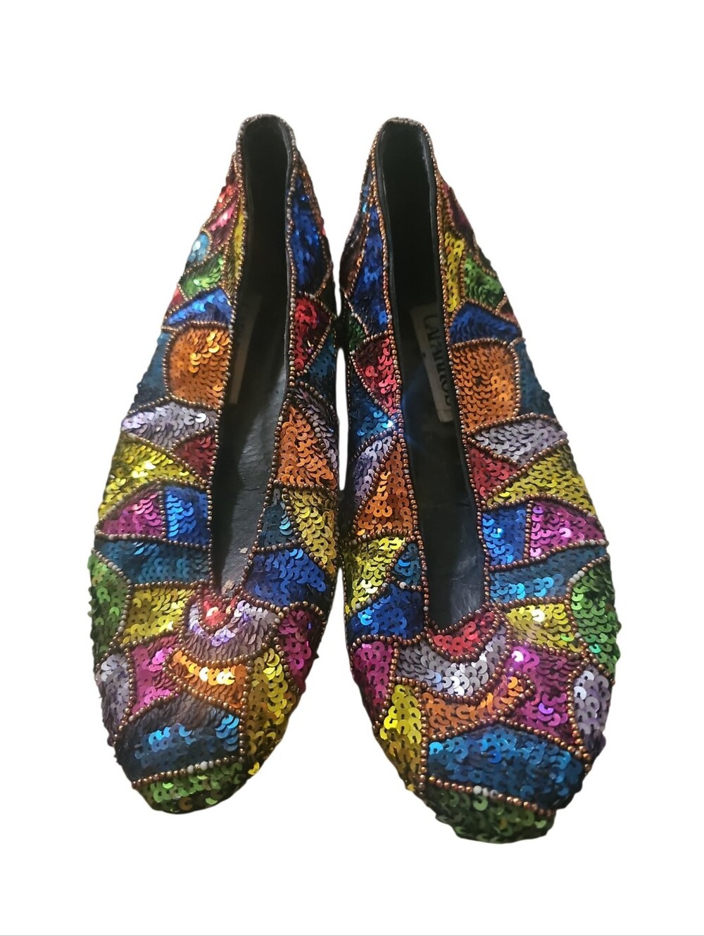 Caparros Multicolor Sequin Ballet Flats